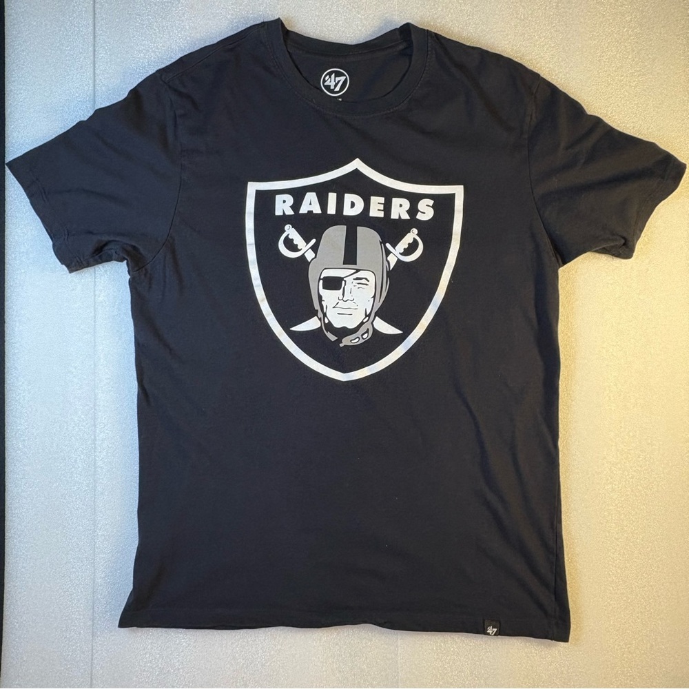 47 Black Raiders T-Shirt.  Size M.  Good Condition.